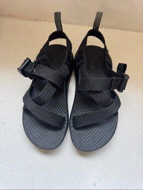 Chaco Kids Black Adjustable Strap Sandals